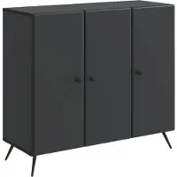 vidaXL Dressoir Zwart 89 x 34,5 x 80 cm Bewerkt hout