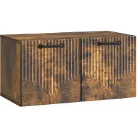 vidaXL Wandmontage TV-kast Gerookt eiken 59,5 x 31 x 30 cm