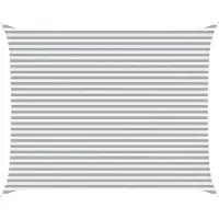 vidaXL Zonneschaduw Lichtgrijs en wit 5 x 4 m 100% Polyester Oxford
