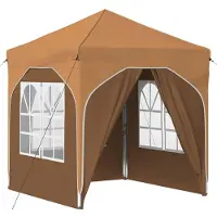 vidaXL Pop-up Feesttent 192 x 192 x 245 cm Beige