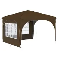 vidaXL Pop-up Feesttent 290 x 290 x 245 cm Taupe