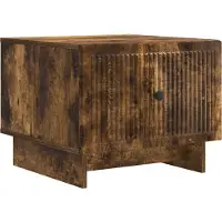 vidaXL Salontafel Gerookt eiken 49 x 50 x 40 cm Bewerkt hout