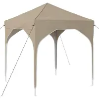 vidaXL Opklapbare partytent, 194 x 194 x 245 cm, crème
