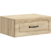 vidaXL Muurbevestigde Nachttafel Sonoma Eiken 49 x 34,5 x 20 cm