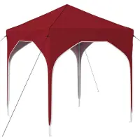 vidaXL Pop-up Feesttent 194 x 194 x 245 cm Bordeauxrood