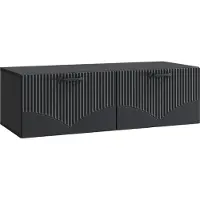 vidaXL Wandmontage TV-kast Zwart 98 x 41 x 30 cm Bewerkt hout