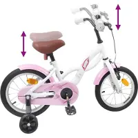 vidaXL Kinderfiets 14 Inch voor 3-5 jaar oud Wit