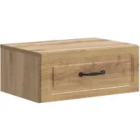 vidaXL Muurbevestigde Nachttafel Artisanaal eiken 49 x 34,5 x 20 cm