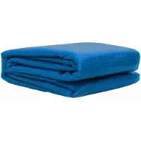 vidaXL Zonnebolcover Extra Heavy 600 x 400 cm 400 μm Vierkant PE Blauw