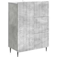 vidaXL Dressoir Betongrijs 66 x 34,5 x 91,5 cm Bewerkt hout