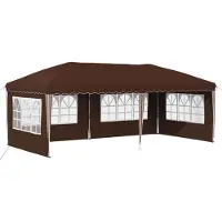 vidaXL Pop-up Feesttent 575 x 289 x 245 cm Bruin