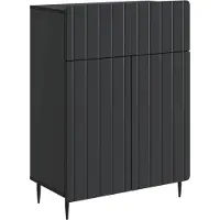 vidaXL Dressoir Zwart 66 x 34,5 x 92 cm Bewerkt hout
