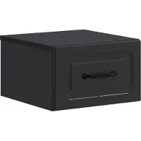 vidaXL Muurbevestigde Nachttafel 2 st Zwart 34,5 x 33 x 20 cm