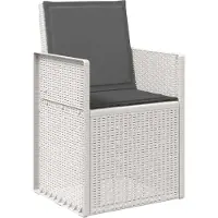 vidaXL Tuinstoelen 2 st Wit en antracietkleurig PP