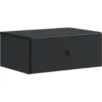 vidaXL Muurbevestigde Nachttafel Zwart 49 x 34,5 x 20 cm Bewerkt hout