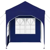 vidaXL Pop-up Feesttent 192 x 192 x 245 cm Blauw