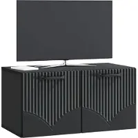 vidaXL Wandmontage TV-kast Zwart 59,5 x 31 x 30 cm Bewerkt hout