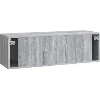 vidaXL Wandmontage TV-kast Grijs sonoma 98 x 31 x 30 cm Bewerkt hout