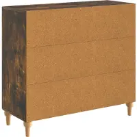 vidaXL Dressoir Gerookt eiken 89 x 34,5 x 80 cm Bewerkt hout