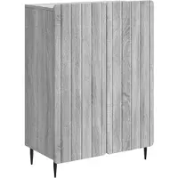 vidaXL Dressoir Grijs sonoma 66 x 34,5 x 92 cm Bewerkt hout