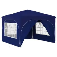 vidaXL Pop-up Feesttent 290 x 290 x 245 cm Blauw