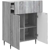 vidaXL Dressoir Grijs sonoma 66 x 34,5 x 92 cm Bewerkt hout