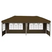 vidaXL Pop-up Feesttent 575 x 289 x 245 cm Taupe