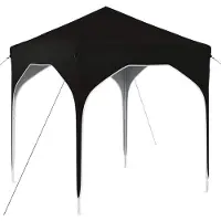 vidaXL Pop-up Feesttent 194 x 194 x 245 cm Zwart