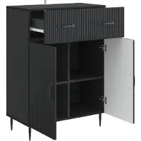 vidaXL Dressoir Zwart 66 x 34,5 x 89,5 cm Bewerkt hout
