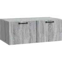 vidaXL Wandmontage TV-kast Grijs sonoma 78,5 x 41 x 30 cm Bewerkt hout