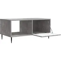 vidaXL Salontafel Betongrijs 90 x 50 x 40 cm Bewerkt hout