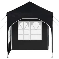 vidaXL Pop-up Feesttent 192 x 192 x 245 cm Antraciet
