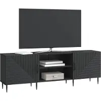 vidaXL TV Kast Zwart 150 x 31 x 50 cm Bewerkt hout