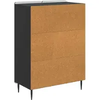 vidaXL Dressoir Zwart 66 x 34,5 x 92 cm Bewerkt hout
