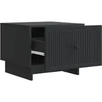 vidaXL Salontafel met lade Zwart 49 x 50 x 40 cm Bewerkt hout