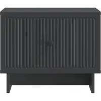 vidaXL Salontafel Zwart 49 x 50 x 40 cm Bewerkt hout