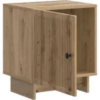 vidaXL Nachtkastje Artisanaal eiken 43 x 34,5 x 50 cm Bewerkt hout