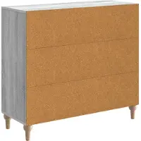 vidaXL Dressoir Grijs sonoma 89 x 34,5 x 80 cm Bewerkt hout