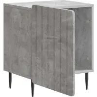 vidaXL Nachtkastje Betongrijs 43 x 34,5 x 52 cm Bewerkt hout