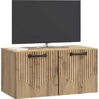 vidaXL Wandmontage TV-kast 59,5 x 31 x 30 cm Artisanaal eiken
