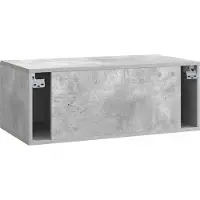 vidaXL Wandmontage TV-kast Betongrijs 78,5 x 41 x 30 cm Bewerkt hout