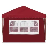 vidaXL Pop-up Feesttent 575 x 289 x 245 cm Bordeauxrood