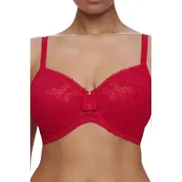 Chantelle Co Bra Underw. Very Covering Poppy Red Maat: D80 | Bustiers Outlet | Dames | Rood