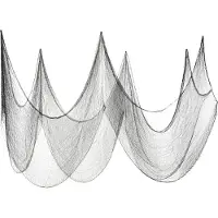 Party Deco Doek Halloween Zwart Smooth (9,8m)