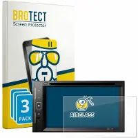 BROTECT Screenprotector 3 Stuks voor Pioneer DMH-A240DAB Beschermglas transparant