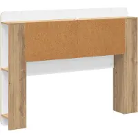 vidaXL Hoofdeinde Kast Artisanaal eiken 120 cm Geconstrueerd hout