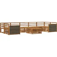 vidaXL Buiten bank set 8 st Naturel Massief Acacia Hout