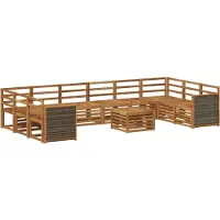 vidaXL Buiten bank set 8 st Naturel Massief Acacia Hout