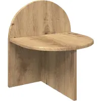vidaXL Nachtkastje Artisanaal eiken 40 x 35,5 x 45,5 cm