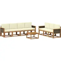 vidaXL Buiten bank set 7 st